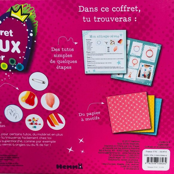Mon Coffret Bijoux A Creer (Create Jewelry) French Toy For Age 6+ New in Box - Picture 7 of 10